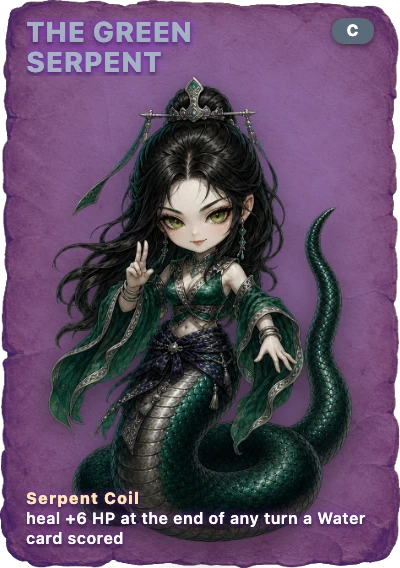 The Green Serpent spirit card
