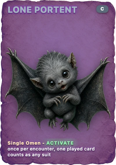 Lone Portent spirit card
